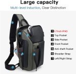 BANGE Sling Bag, Waterproof Men's Chest Bag Shoulder bags Crossbody Sling Backpack for Men… - Image 2
